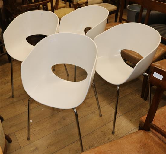 A set of 4 Italian Sintesi chairs